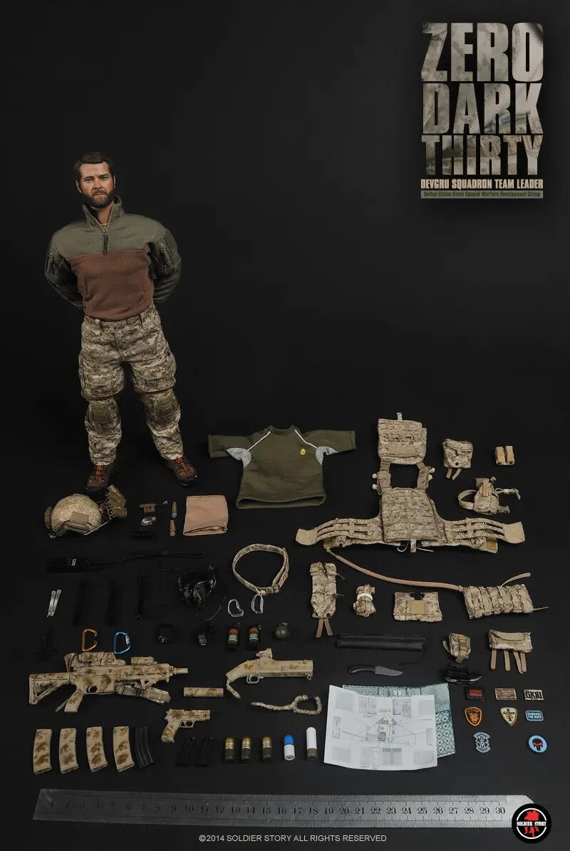 1:6 Soldier Story AOR1 Camo Medium 100RD 7.62 Pouch for 12" Figures