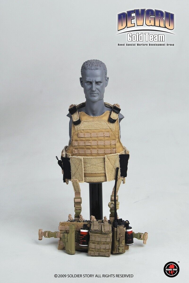 1:6 scale Soldier Story DEVGRU Gold Team Tan Plate Carrier for 12" Figures