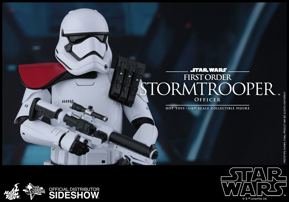 1:6 scale Hot Toys Star Wars First Order Stormtrooper Officer 12" Figure MMS334