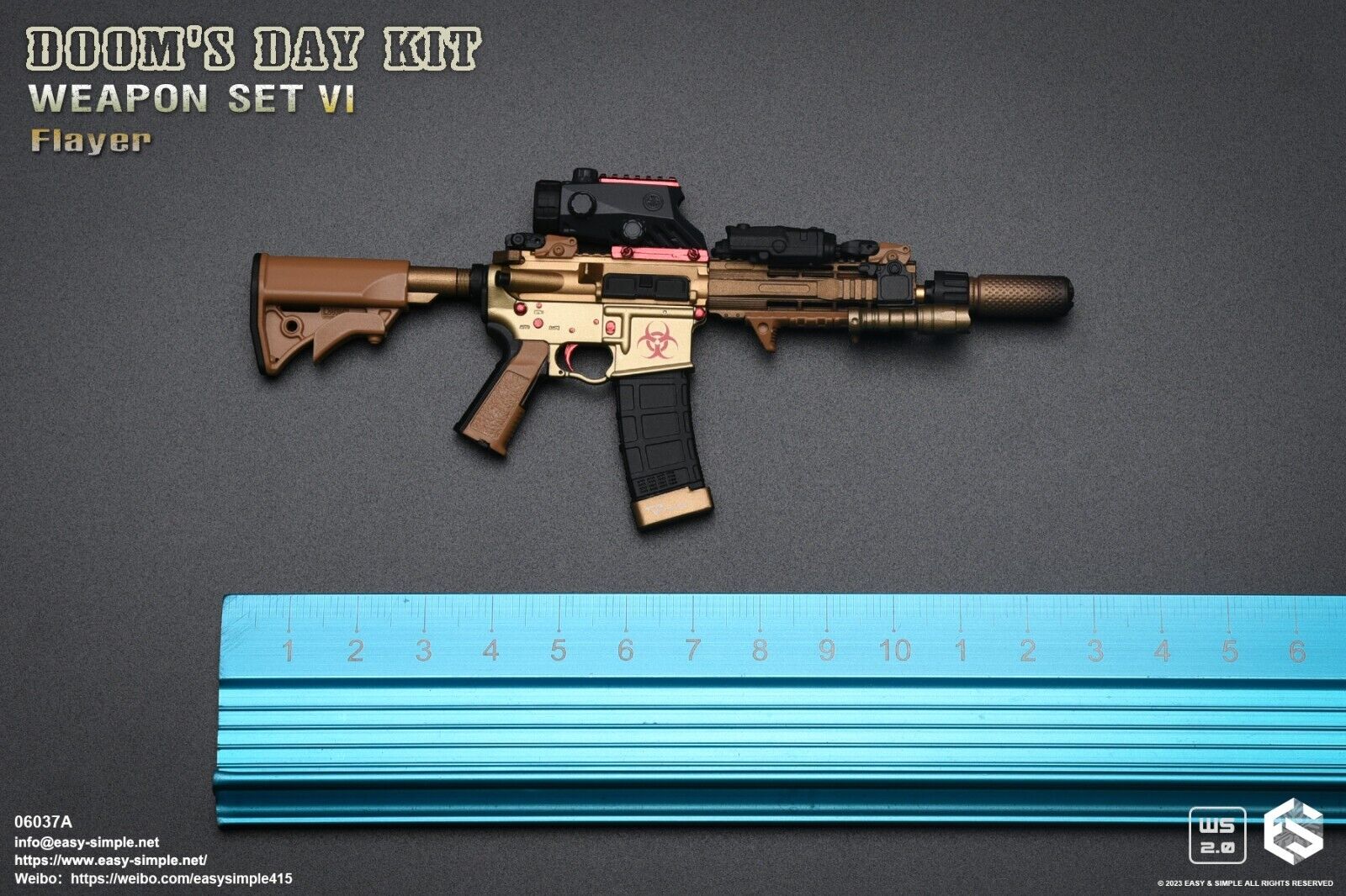 1:6 scale Easy & Simple Doom's Day Kit Weapon Set VI Ver A Flayer 06037A