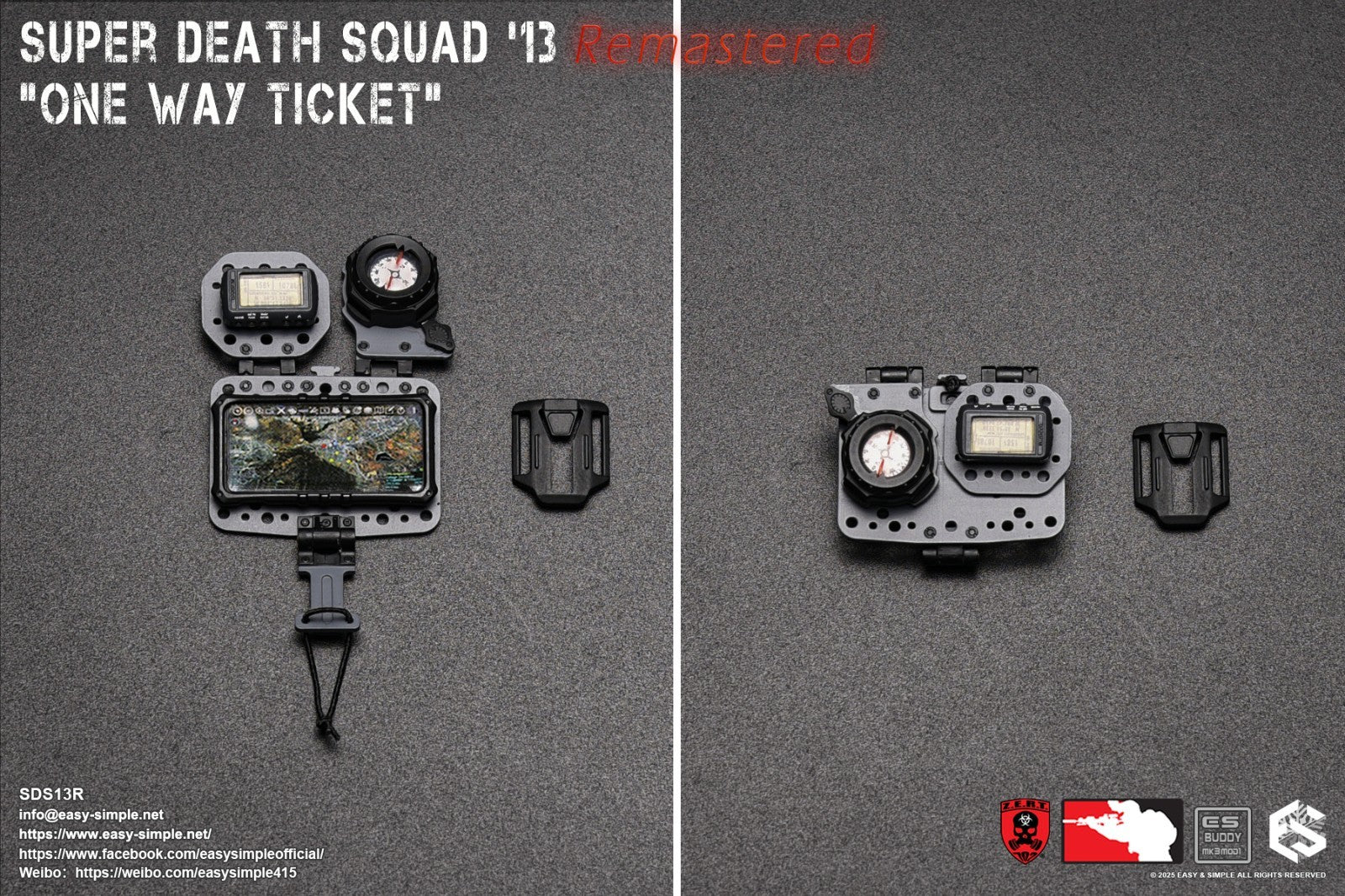 1:6 Easy & Simple ZERT Super Death Squad One Way Ticket Navboard w/ Phone