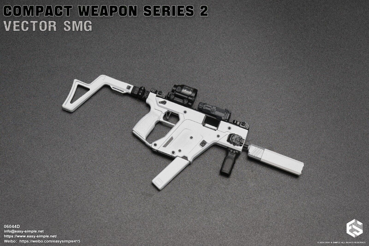 1:6 scale Easy & Simple Compact Weapons Series 2 Vector SMG Set D for 12" Figure