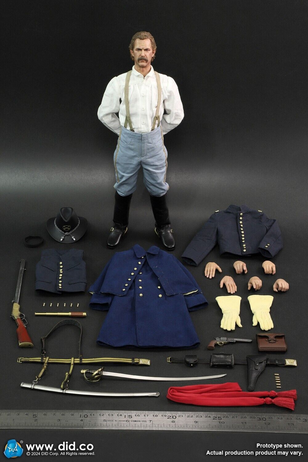 1:6 scale DiD US Civil War Union Army Lieutenant John Dunbar 12" Figure NS80175
