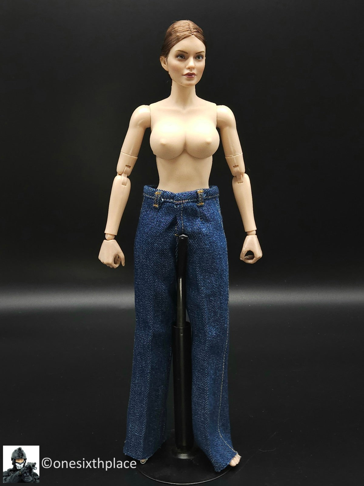 1:6 scale Triad Toys Female Boot Cut Denim Jeans for 12" Figures