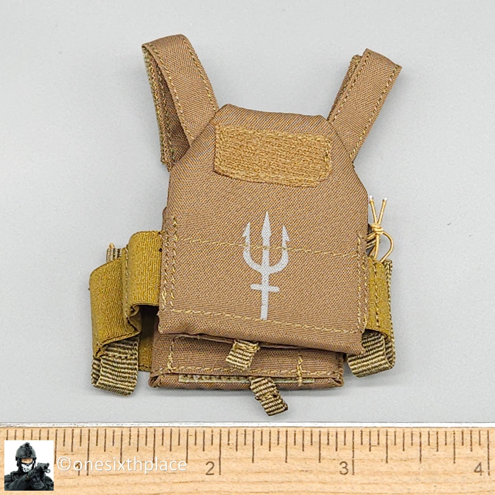 1:6 scale Easy & Simple PMC Weapon Specialist Tan Plate Carrier for 12" Figures