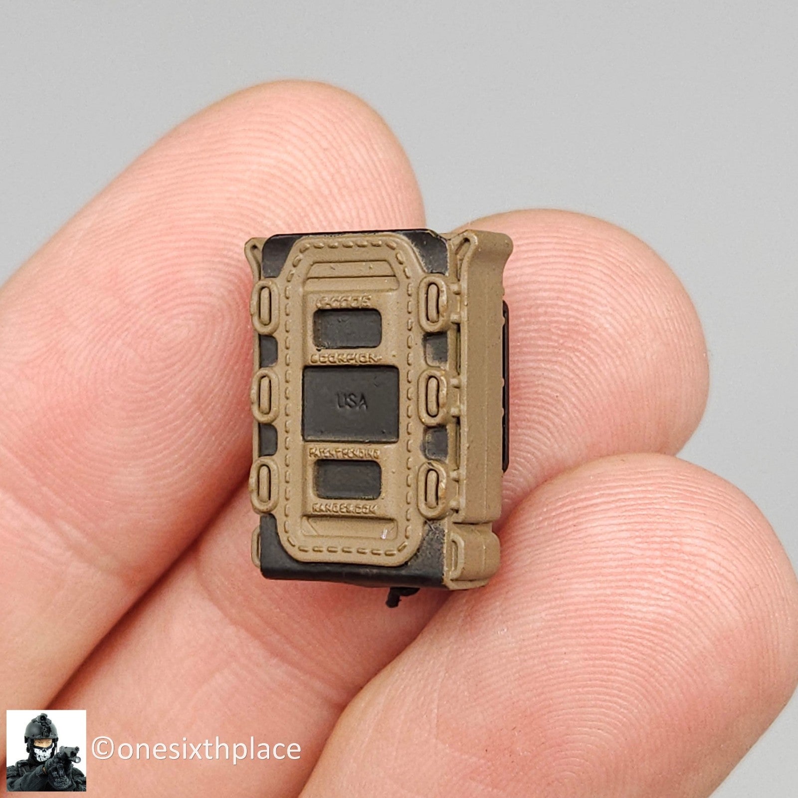 1:6 Easy & Simple CBRN Assault Team Rifle Mag Belt Pouch for 12" Figures