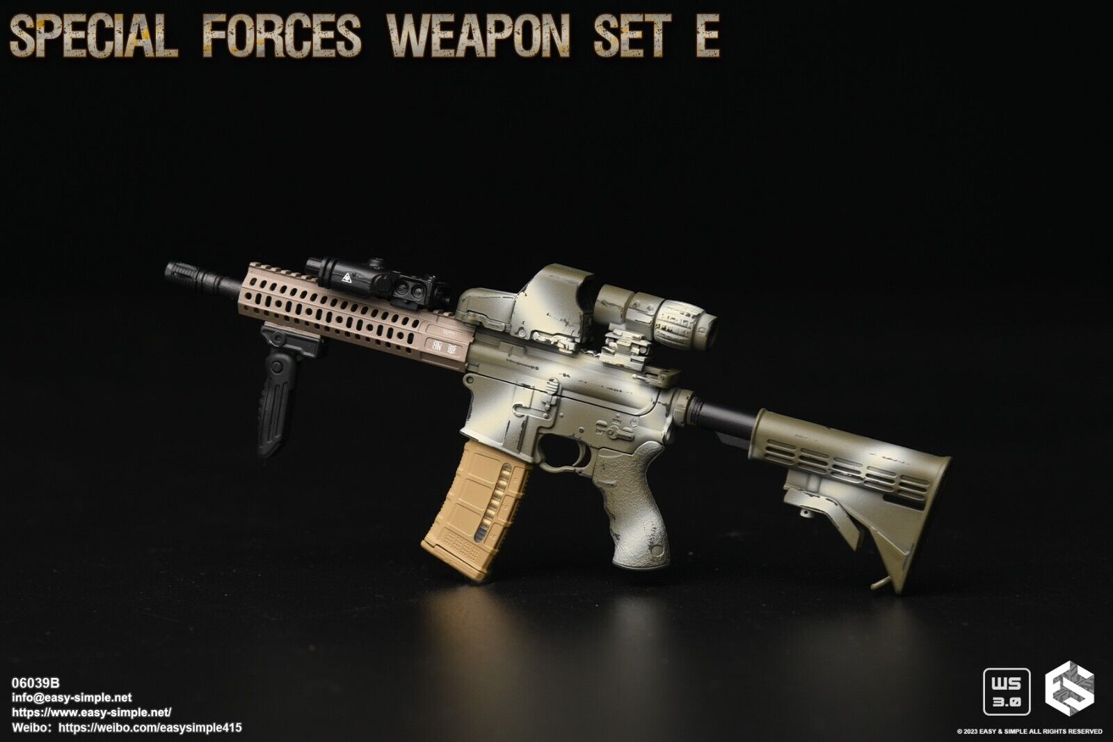1:6 scale Easy & Simple Special Forces Weapon Set E for 12" Figures 06039B