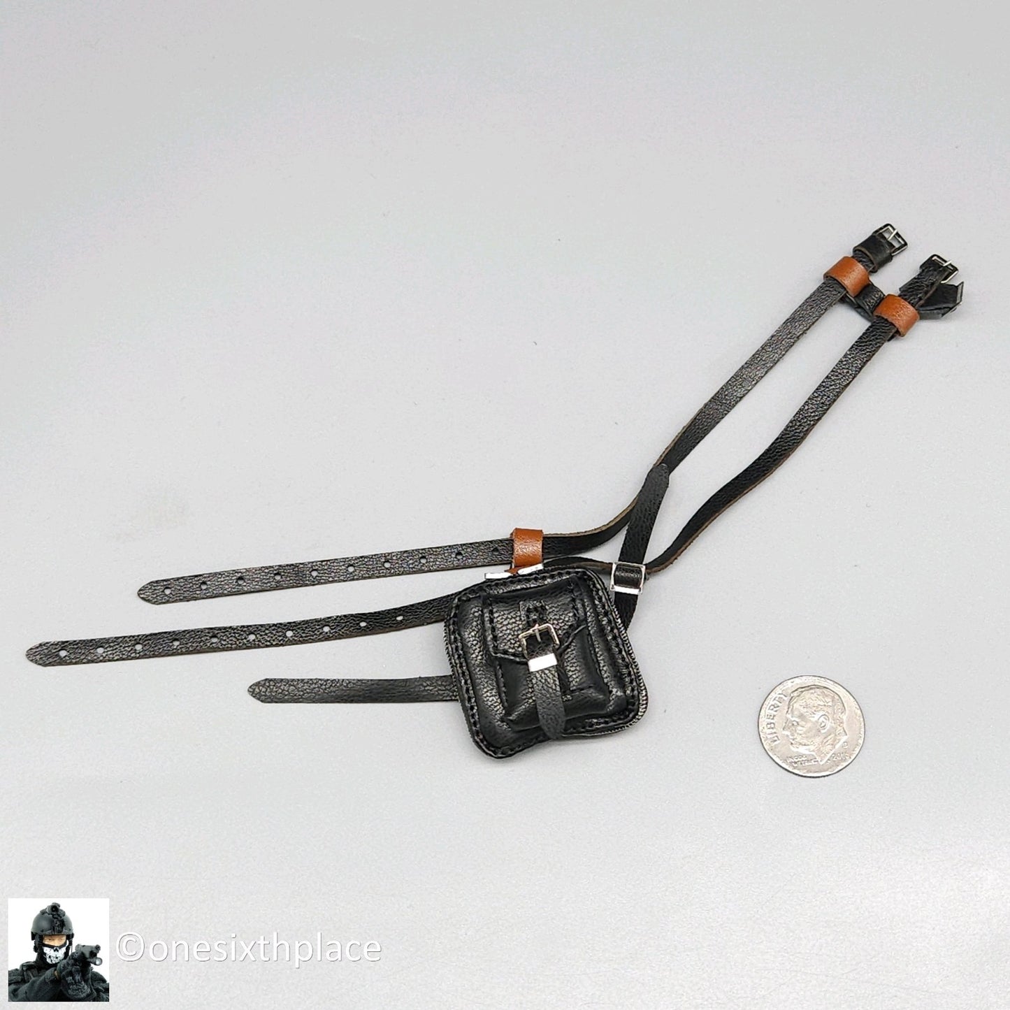 1:6 Soldier Story PUBG Battlegrounds Female Taego Black Belt w/ Utility Pouch