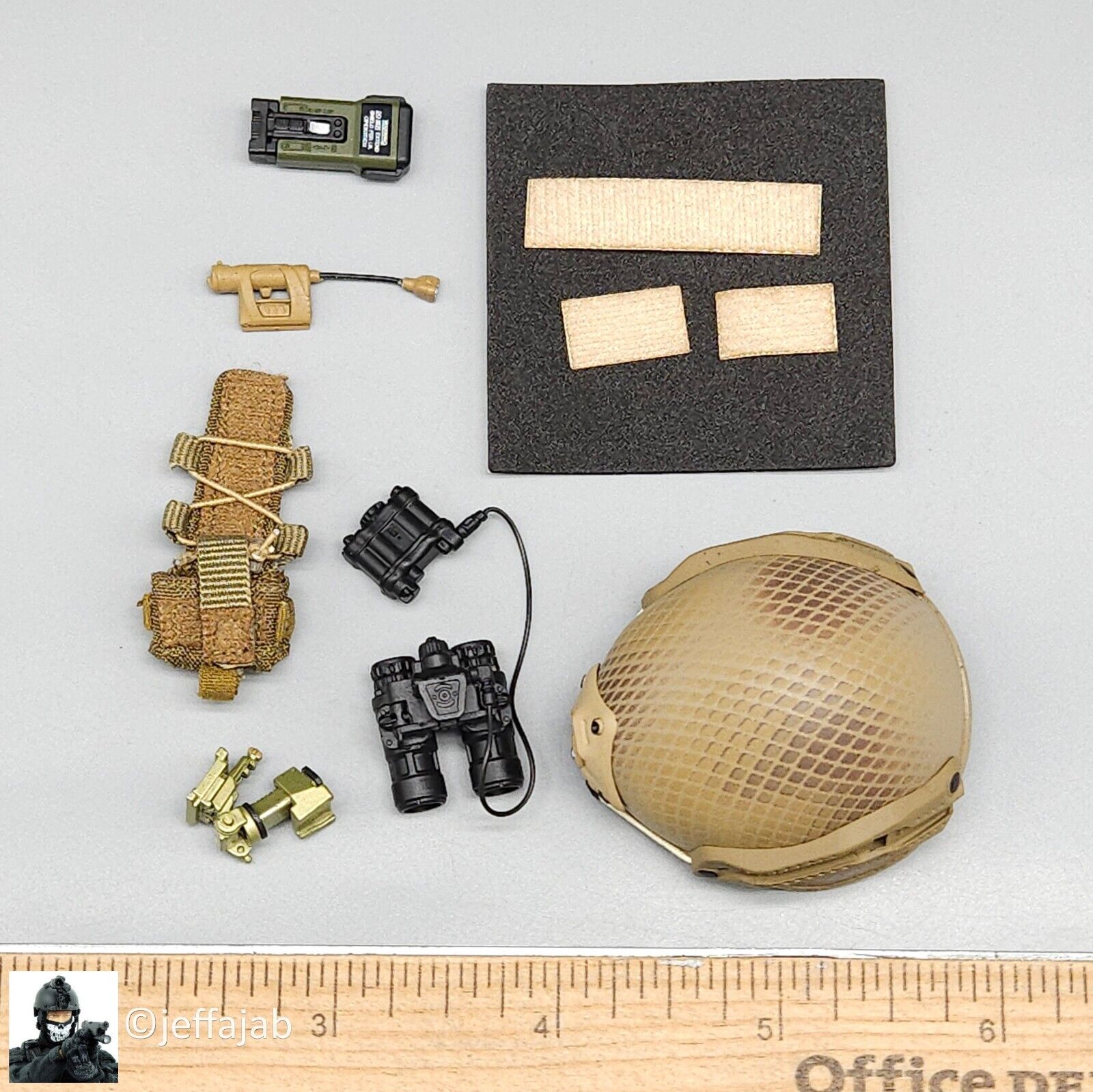 1:6 scale Easy & Simple USMC 26th MEU Helmet w/ NVG Set for 12" Figures