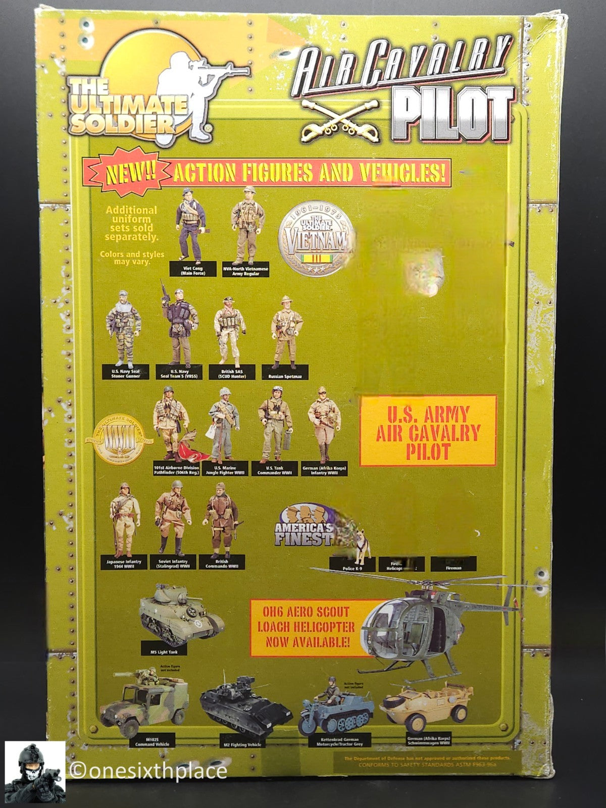 1:6 scale Ultimate Soldier Vietnam Air Cavalry Pilot 12" Action Figure