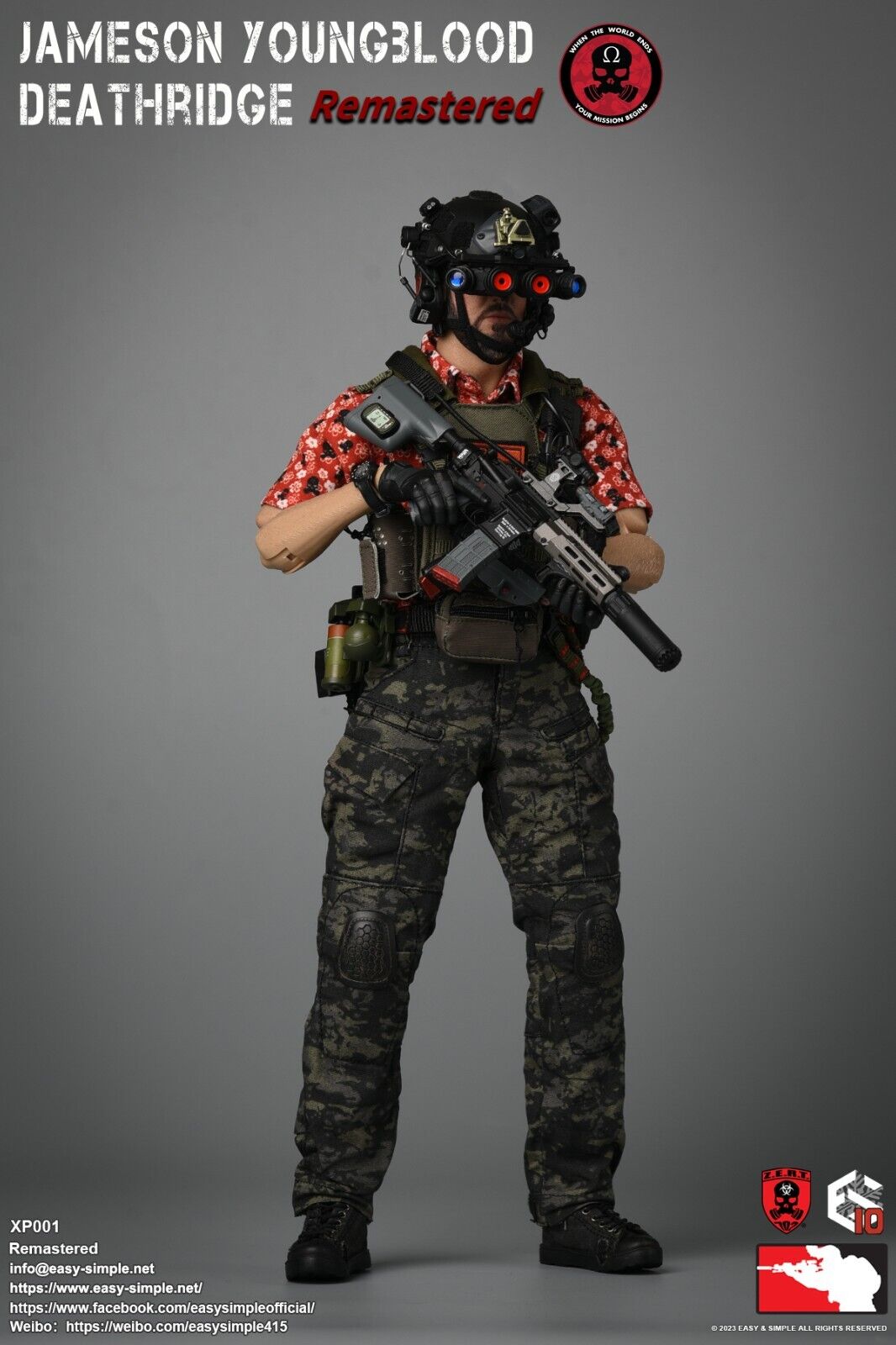 1:6 scale Easy & Simple ZERT Deathridge Remastered HK416 Rifle for 12" Figures