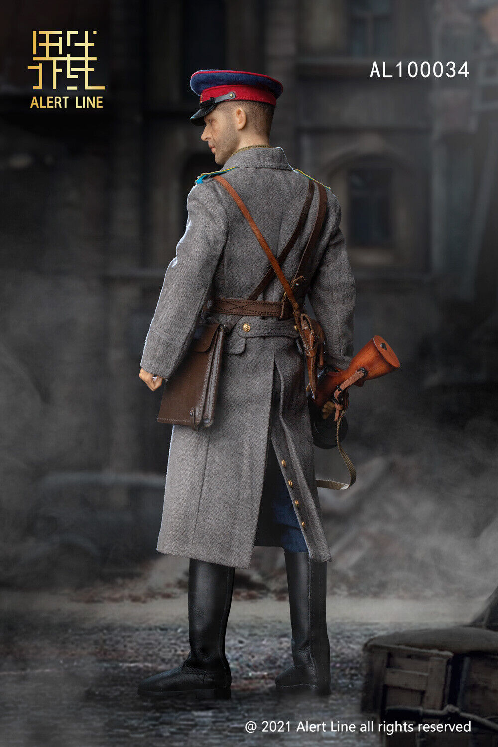 1:6 scale Alert Line WWII Soviet NKVD Officer Shirt Captain Rank for 12" Figures