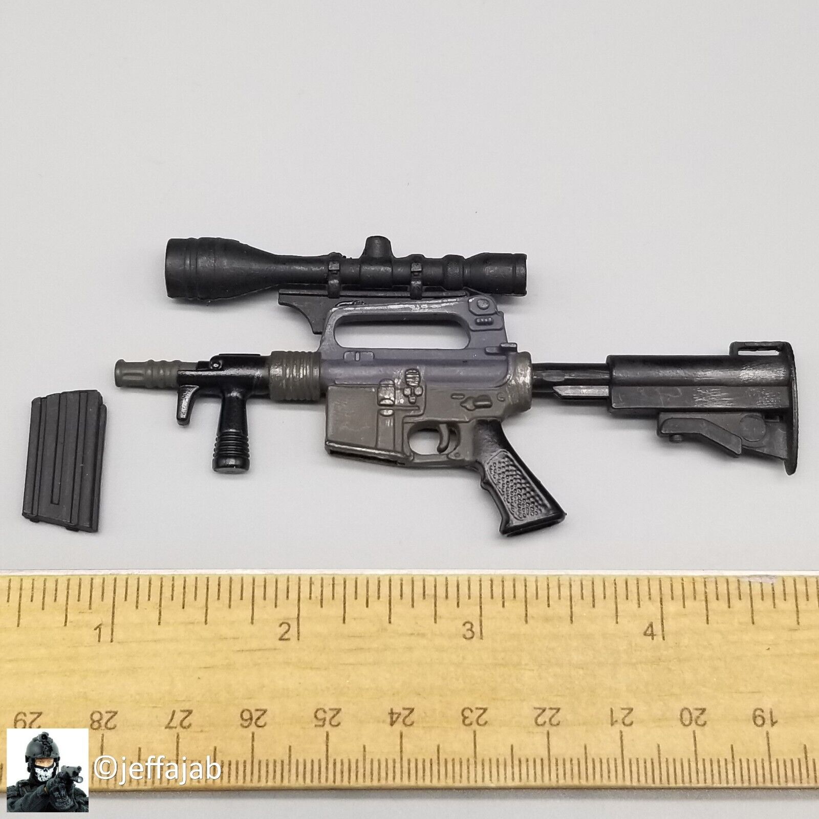 1:6 Ultimate Soldier Navy SEAL Colt M16 Pistol Rifle 12" GI Joe BBI Dragon