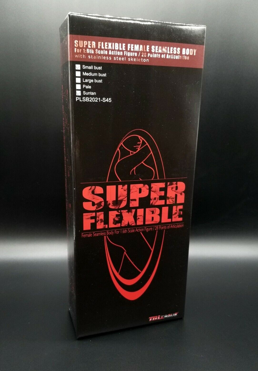 1:6 TBLeague S45 Super Flexible Female Seamless Small Bust Suntan Body w/ Head