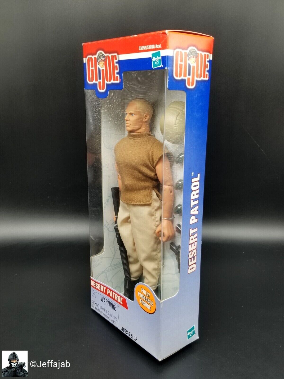 1:6 Hasbro GI Joe Desert Patrol Blond Hair Body 12" Action Figure Uniform Rifle