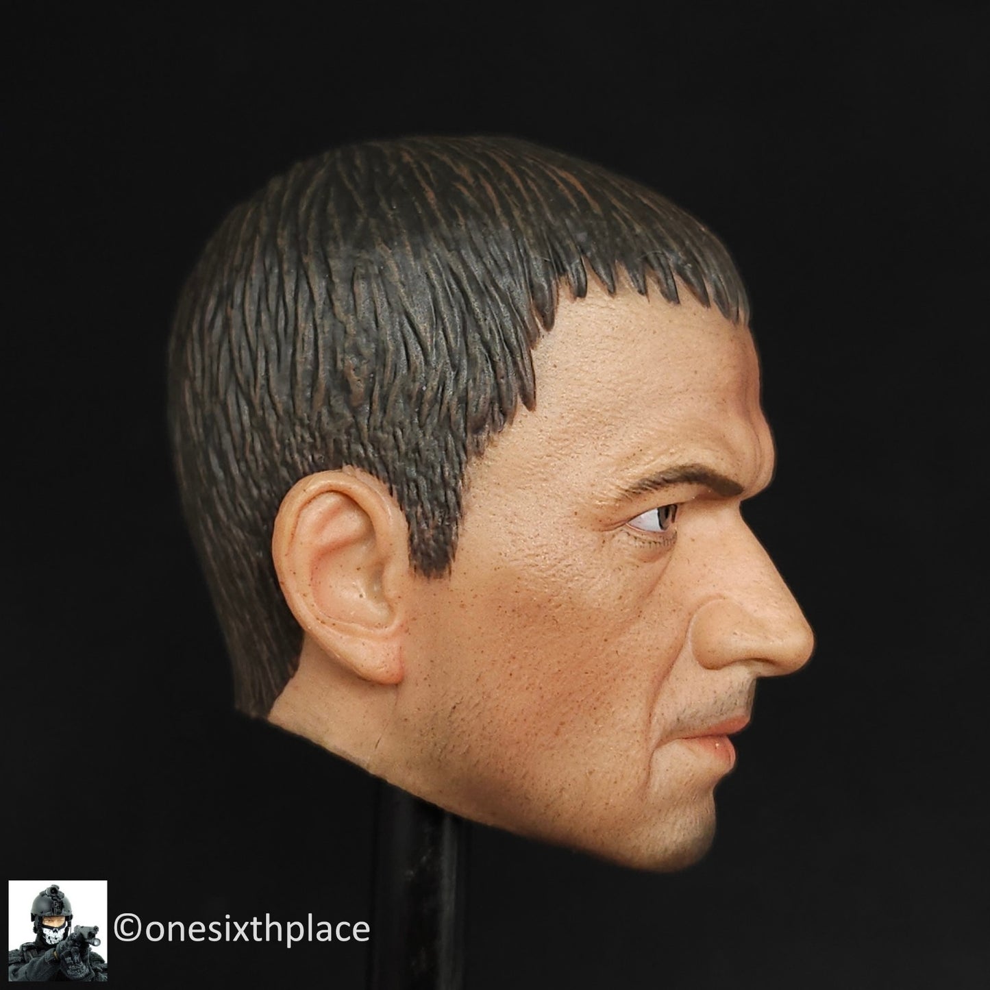 1:6 scale Flagset Serbia Sniper Goslavia Male Head Sculpt for !2" Figures