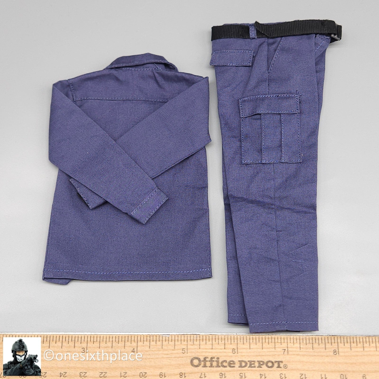 1:6 scale DiD LAPT SWAT Takeshi Blue BDU Tactical Uniform for 12" Figures