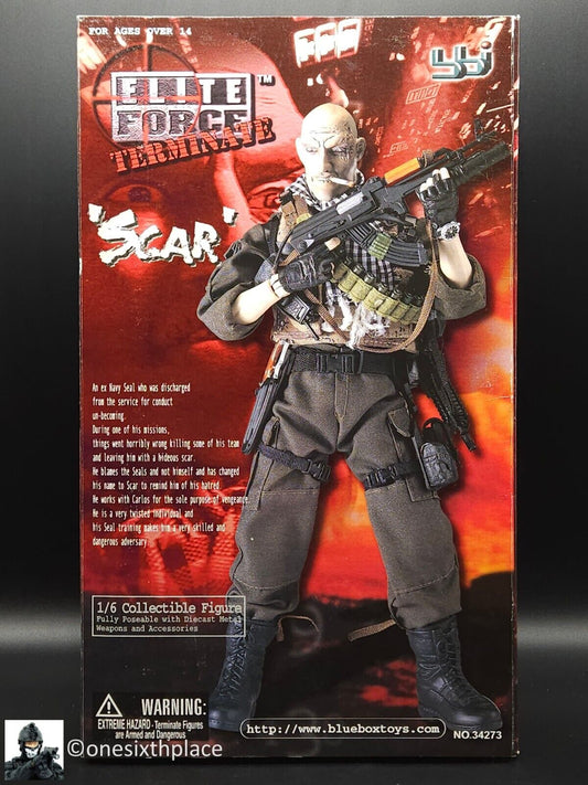 1:6 BBI Elite Force Terminate "Scar" 12" Action Figure Villain Bad Guy