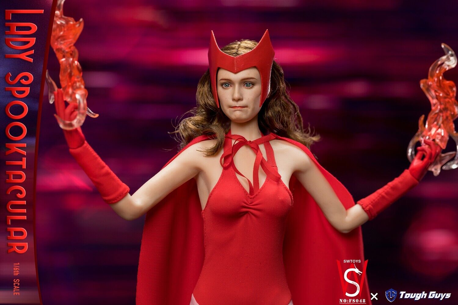 1:6 scale SW Toys Lady Spooktacular Scarlet Witch Magic Fire Flames (Plastic)