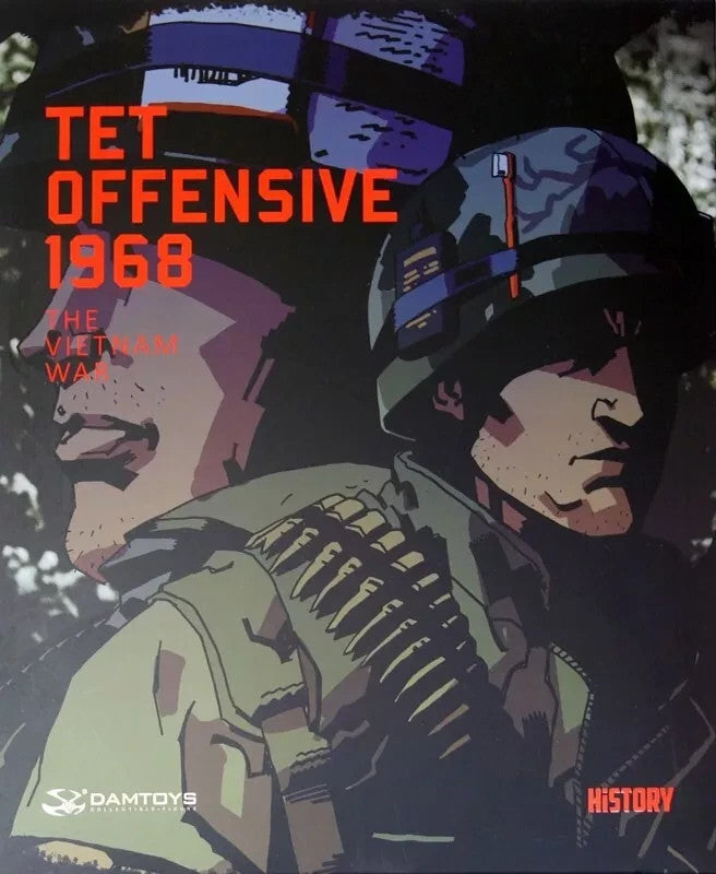 1:6 DamToys Vietnam Tet Offensive M60 Gunner Male Head Sculpt for 12" Figures