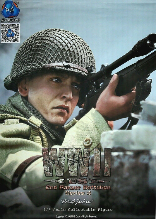 1:6 DiD WWII US 2nd Ranger Private Jackson Promotional Wall Poster 12" GI Joe