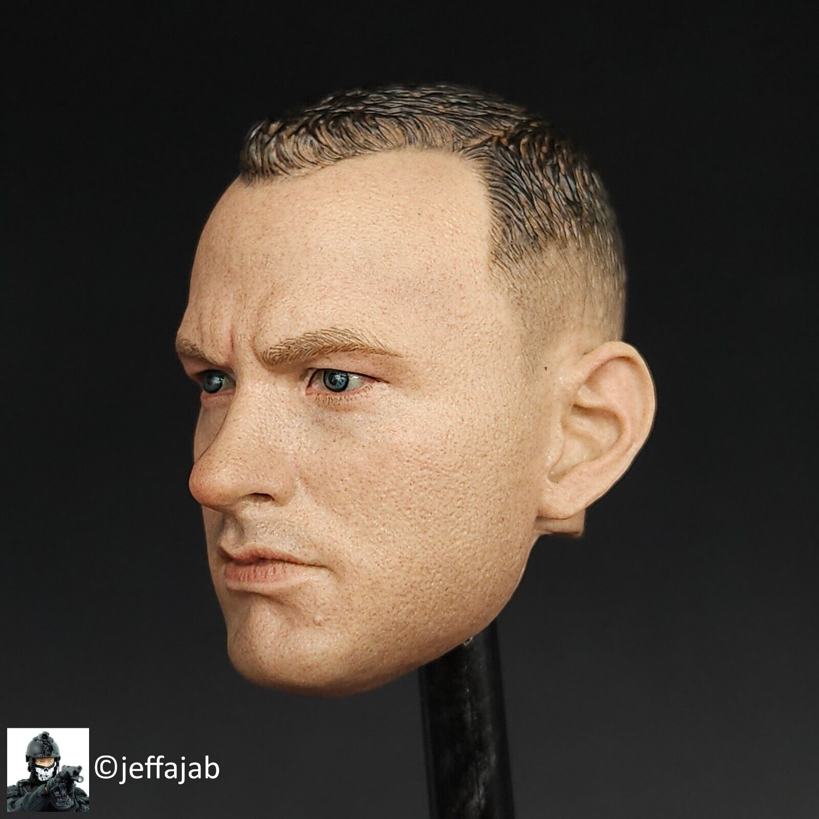 1:6 scale DJ Custom Forrest Gump in Vietnam Male Head Sculpt for 12" Figures