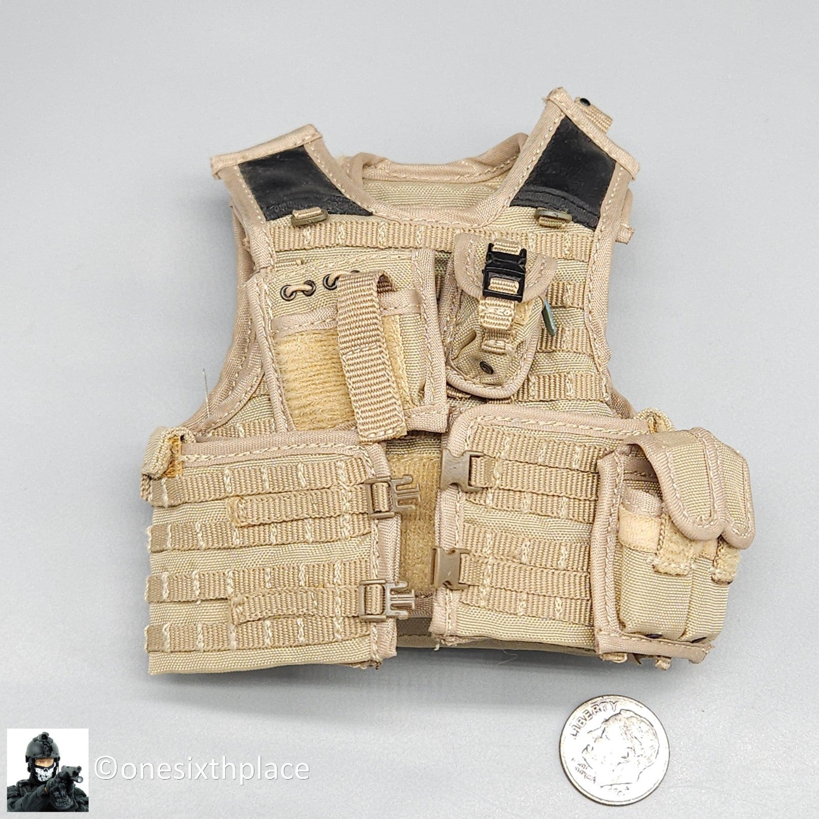 1:6 scale Damtoys British Army Minimi Gunner Osprey Assault Body Armor Vest