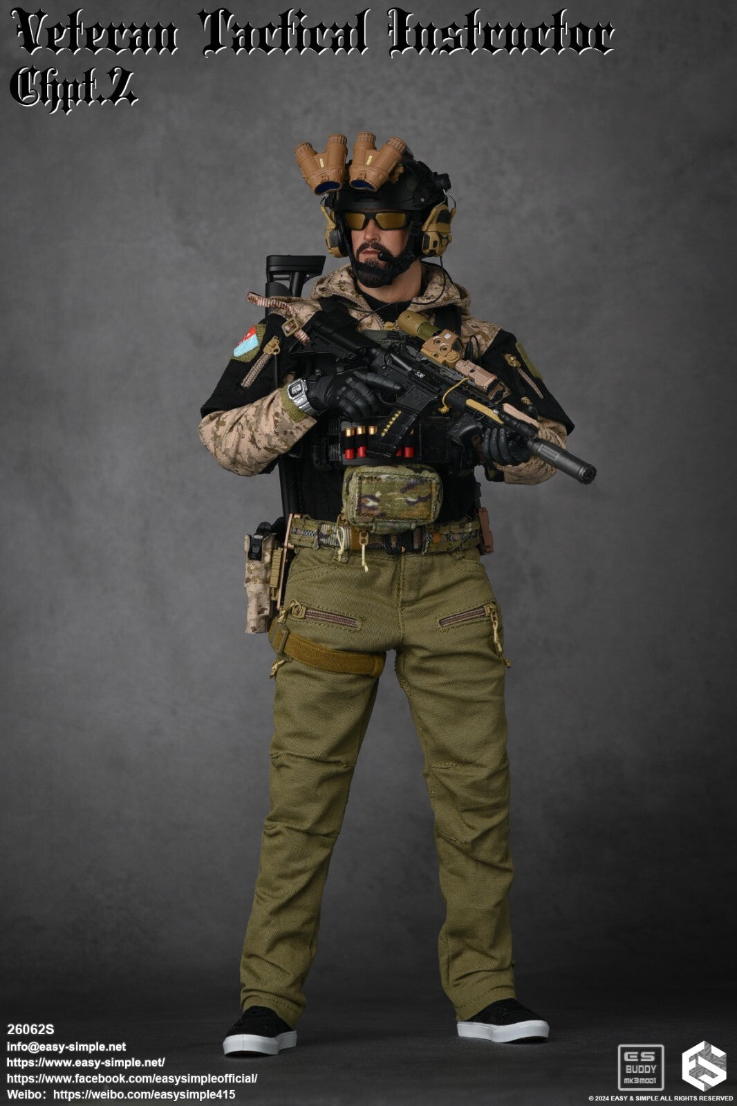 1:6 Easy & Simple Veteran Tactical Instructor Chapter II Multicam Battle Belt