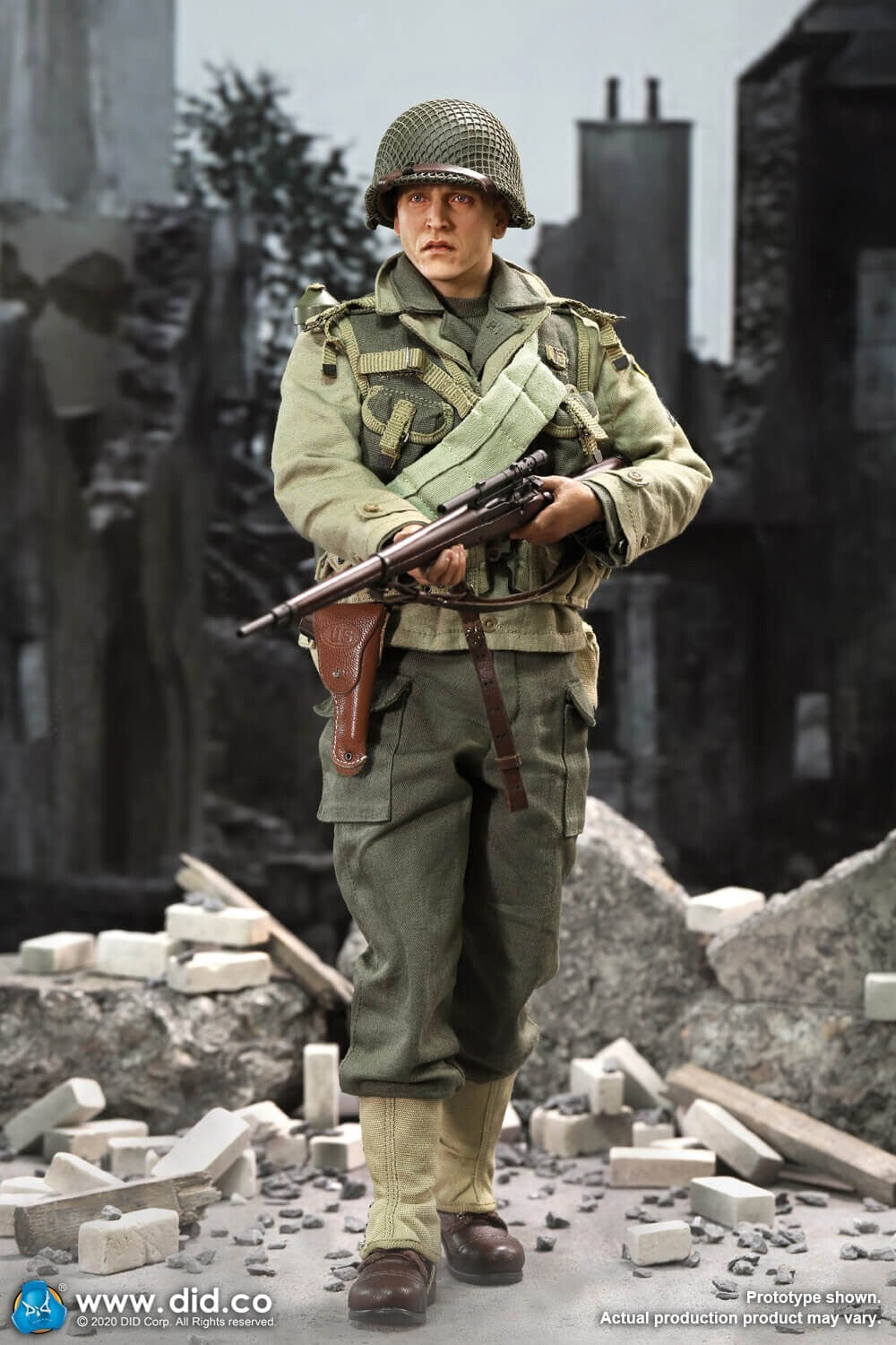 1:6 DiD WWII US 2nd Ranger Sniper Jackson Assault Vest w/ Ammo Belt