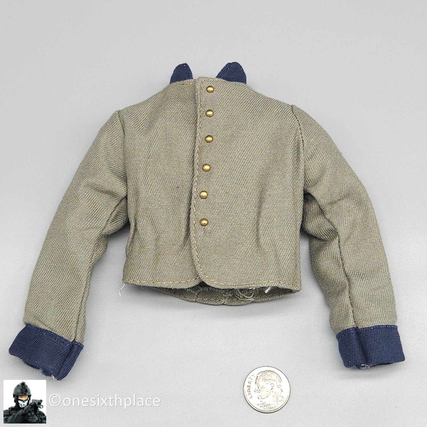 1:6 scale Sideshow Civil War 29th Alabama Depot Shell Jacket for 12" Figures