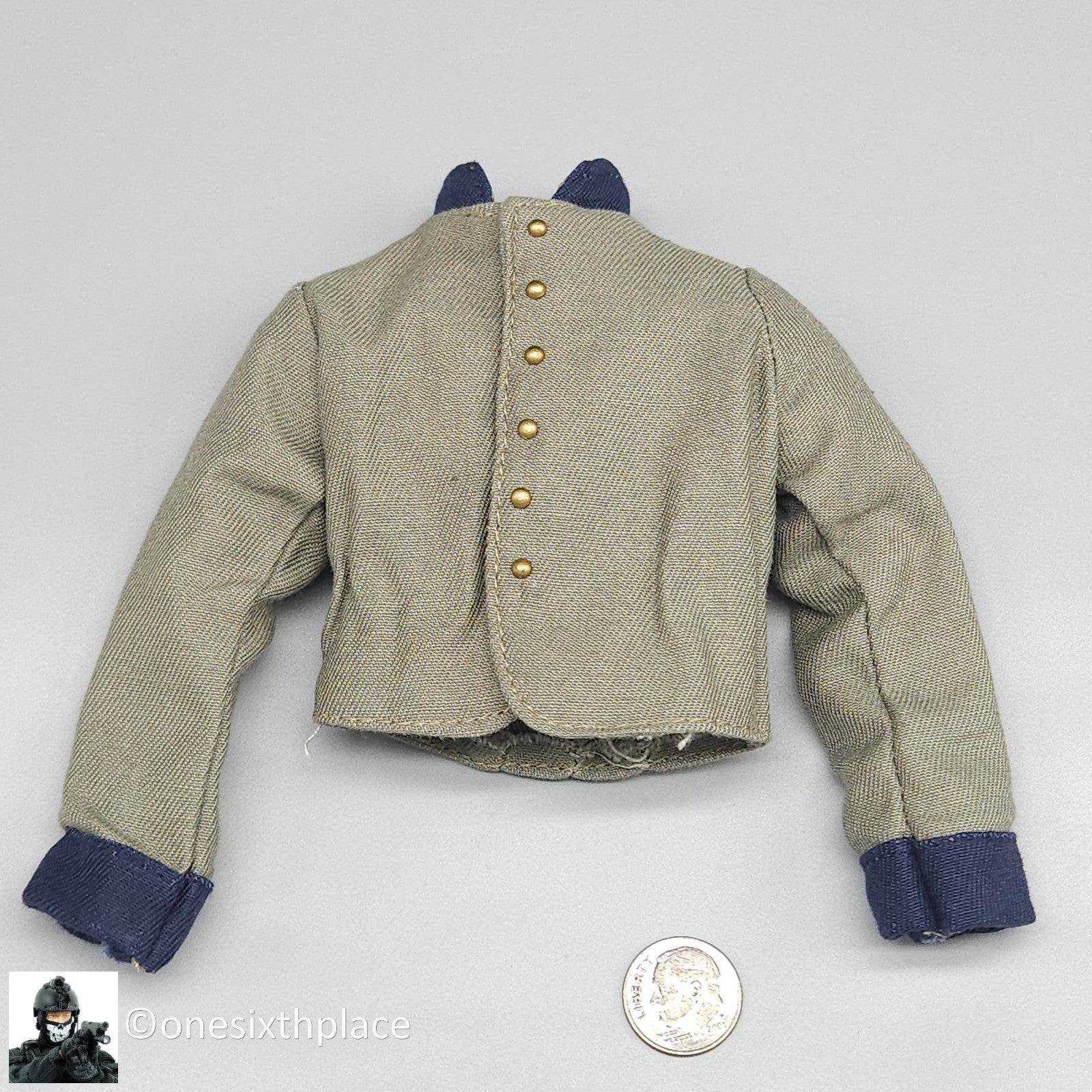 1:6 scale Sideshow Civil War 29th Alabama Depot Shell Jacket for 12" Figures