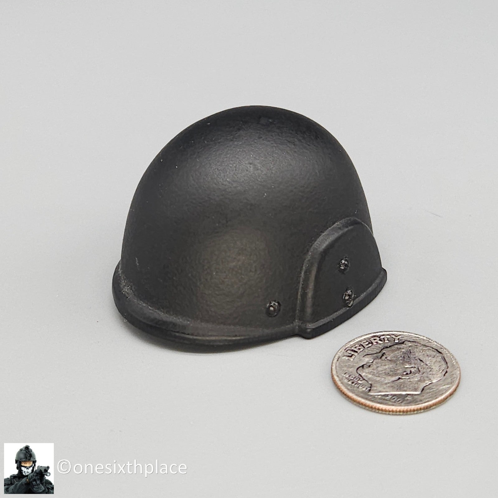 1:6 scale BBI British SAS Clark Black Metal Helmet for 12" Figures