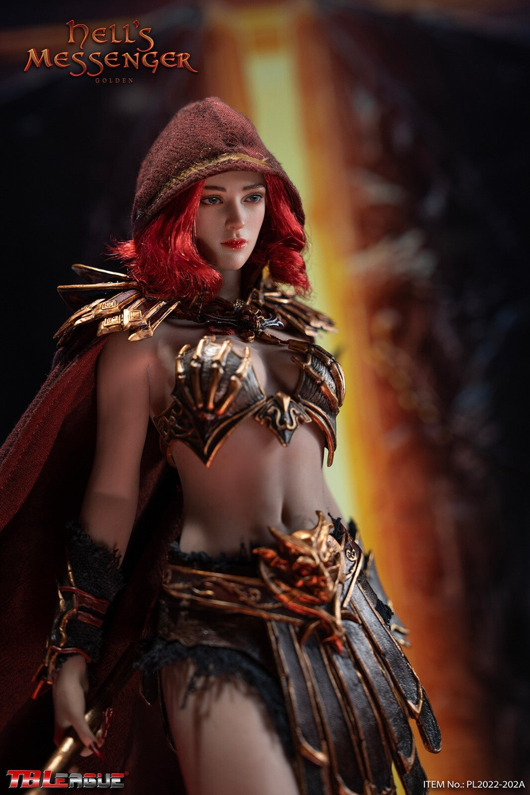 1:6 TBLeague PL2022-202A Hell’s Messenger Golden Female Hooded Cloak 12" Figures