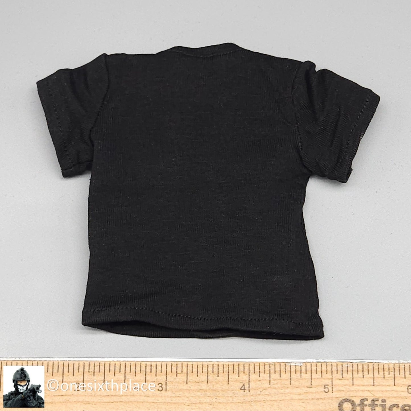 1:6 DamToys Russian Spetsnaz FSB Alpha Gunner Mens Black T-Shirt fo 12" Figures