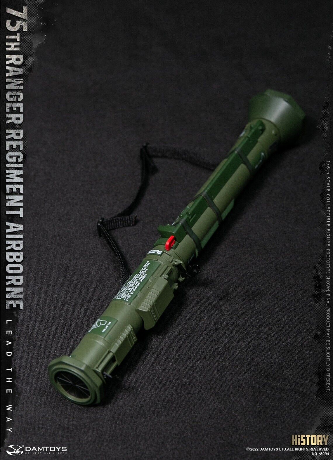 1:6 scale DamToys 75th Ranger Regiment Airborne M136 AT4 Anti-Tank Weapon