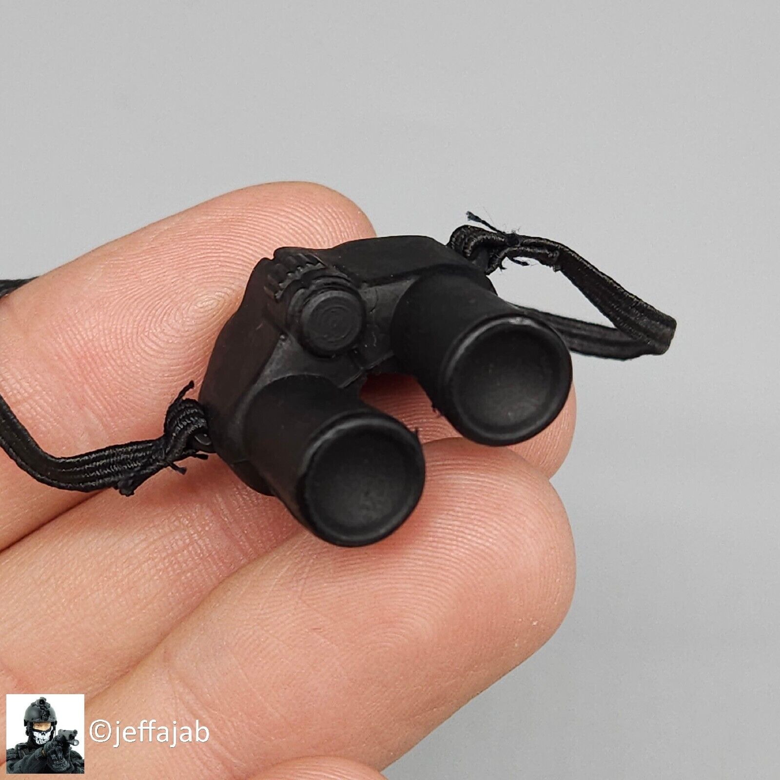 1:6 Ultimate Soldier Basic Black Binoculars for 12" Figures WWII Vietnam Modern