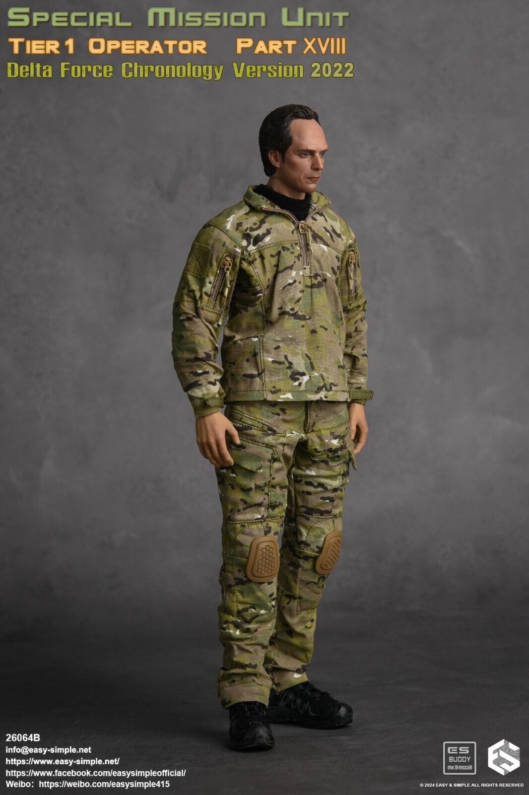 1:6 scale Easy & Simple Delta Force Chronology 2022 Combat Axe