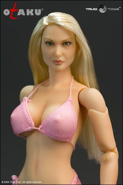 1:6 Triad Toys Otaku 1.0 Female Pink Bikini Top & Bottom for 12" Figures