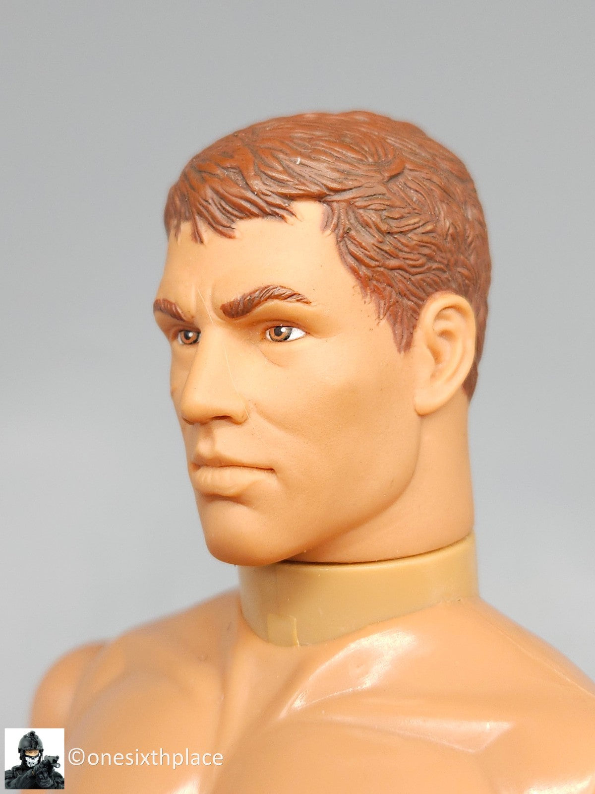 1:6 scale Hasbro GI Joe 1996 Male Body w/ Brown Short Hair Brown Eyes 12" Figure
