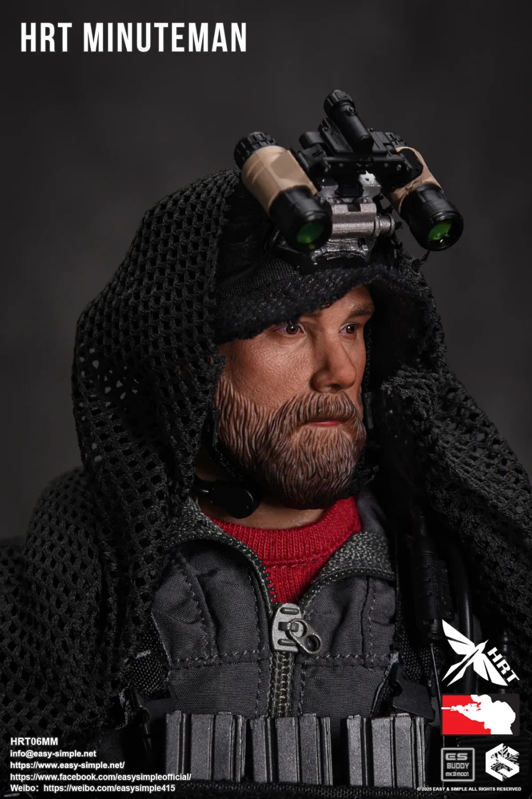 1:6 Easy & Simple HRT Minuteman ShotShow 2025 Boonie Hat w/ NVG