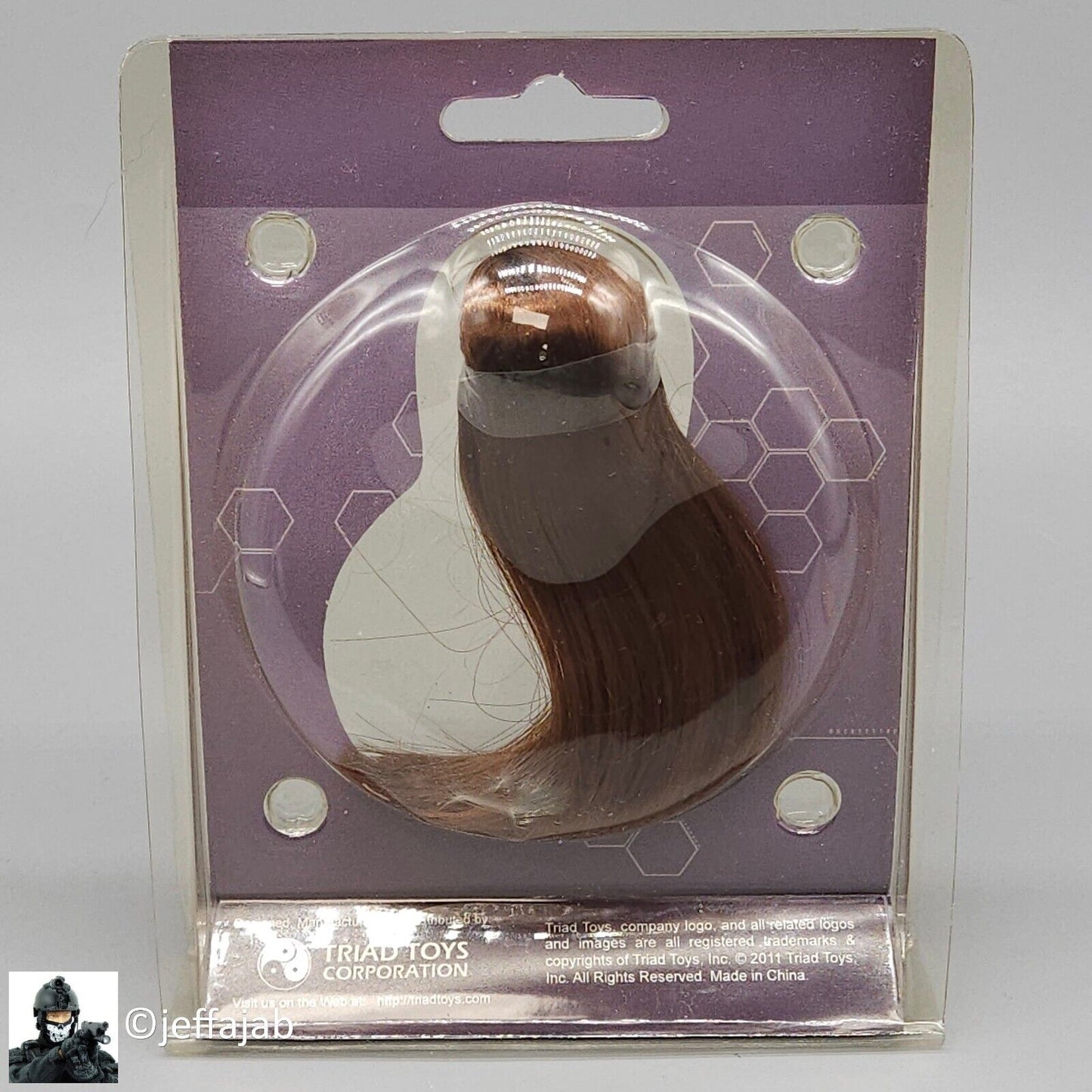 1:6 Triad Toys Female Head Sculpt Series 3 Sienna Brunette Hair for 12" Figure