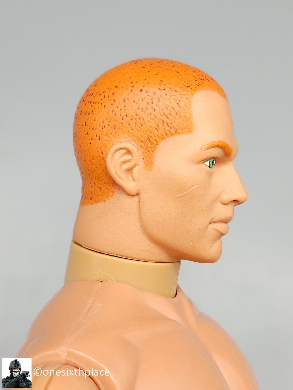 1:6 scale Hasbro GI Joe 1996 Male Nude Body Red Hair Green Eyes 12" Figure