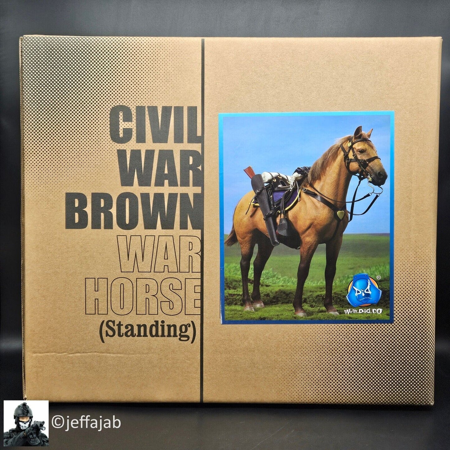 1:6 scale DiD US Civil War Brown War Horse (Standing) for 12" Figures E60076