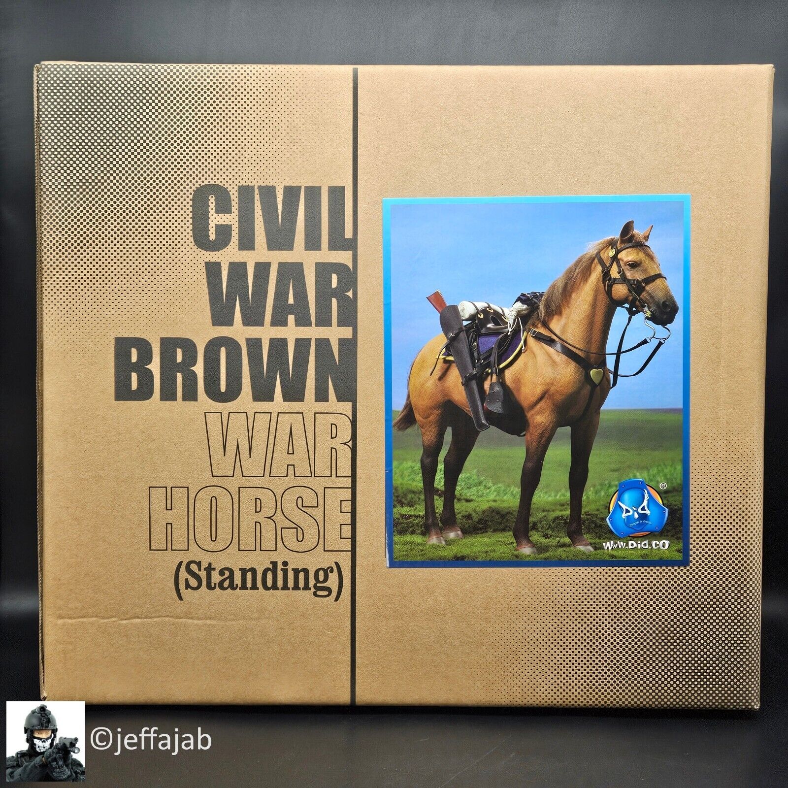 1:6 scale DiD US Civil War Brown War Horse (Standing) for 12" Figures E60076