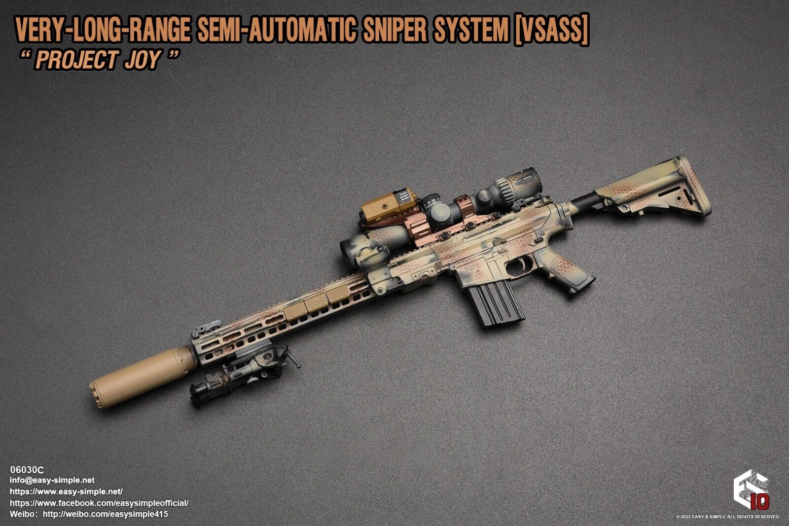 1:6 Easy & Simple Very Long Range Semi Automatic Sniper System VSASS ARID 06030C