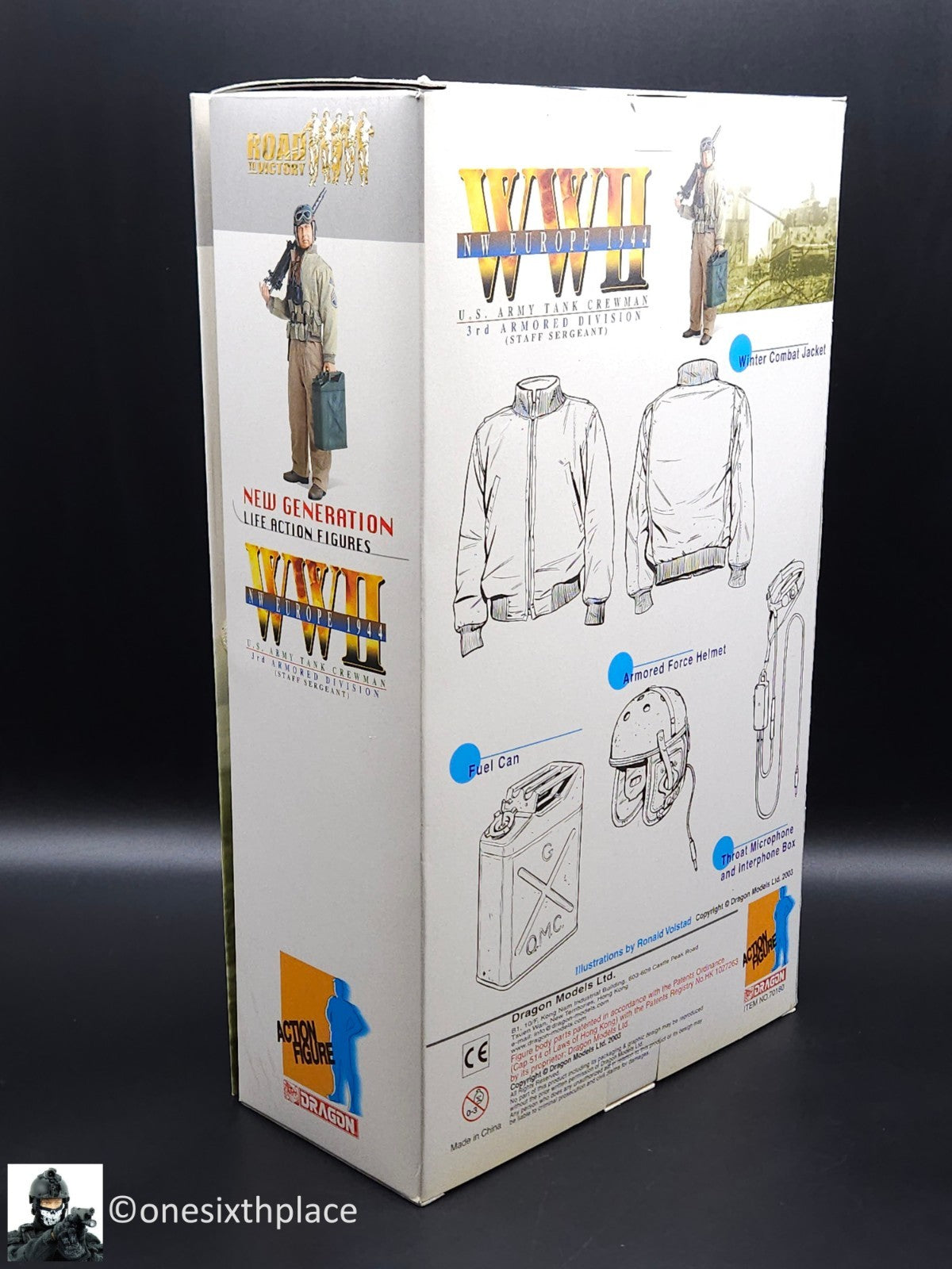 1:6 scale WWII US Army Tank Crewman 3rd Armored Div SSG Mac 12" Figure