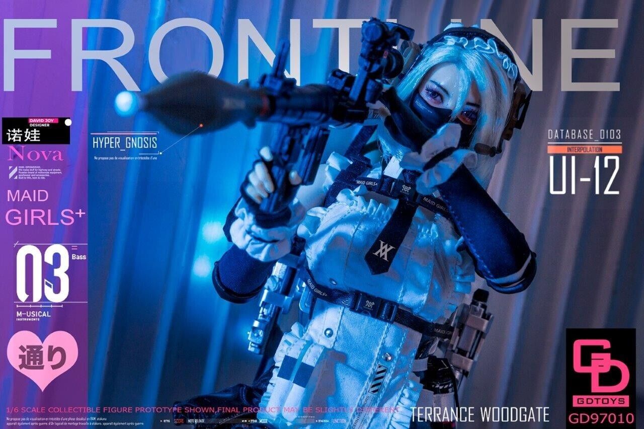 1:6 scale GD TOYS Frontline Maid Girls 3 Nova 12" Female Figure GD-97010