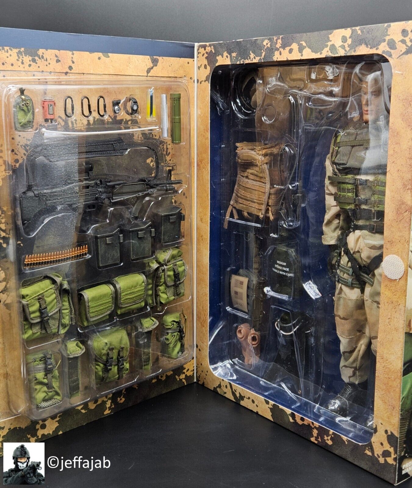 1:6 scale Hot Toys US Navy SEAL Water Edge Operation MK43 Mod0 Gunner 12" Figure