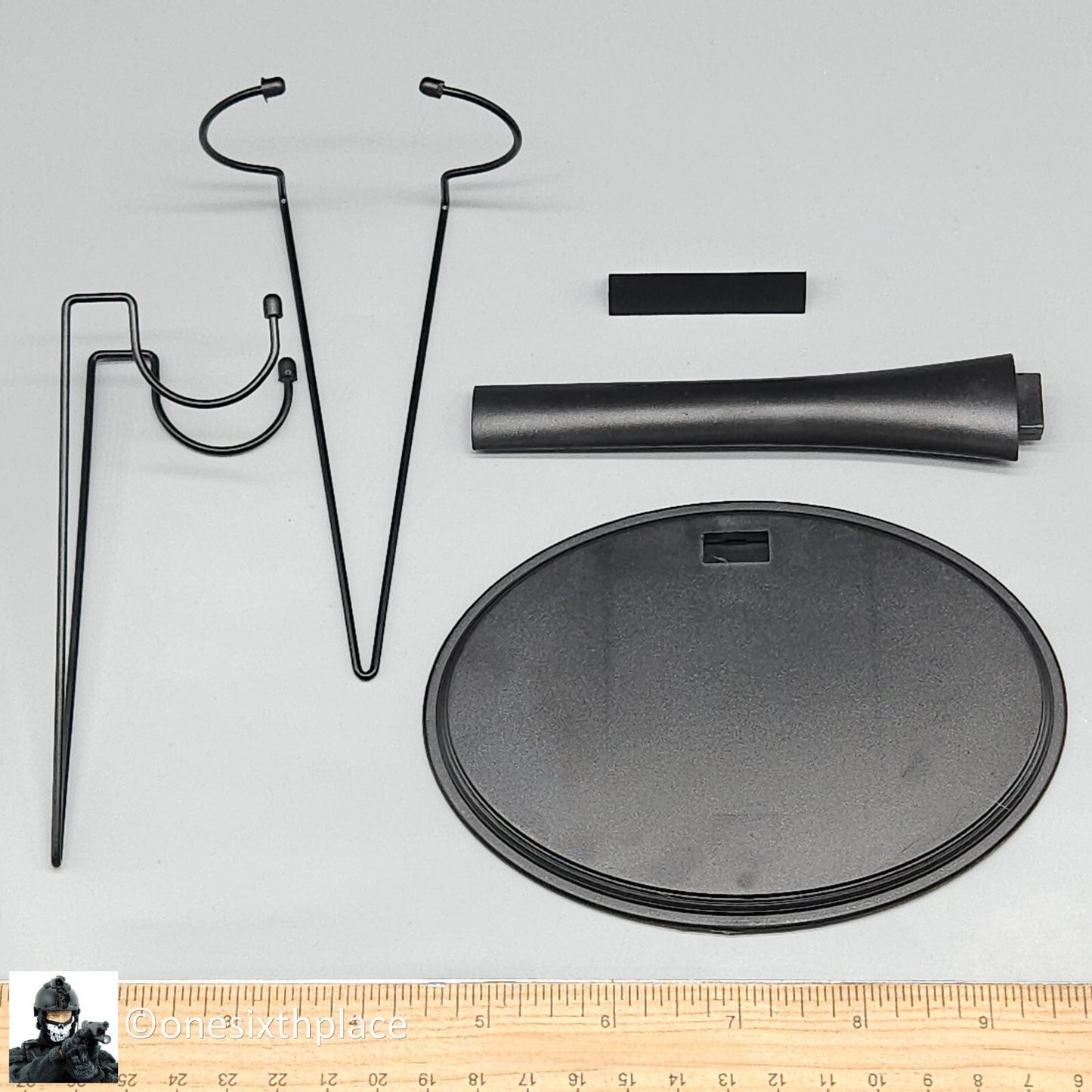 1:6 scale Black Combo Figure Stand Base for 12" Action Figures