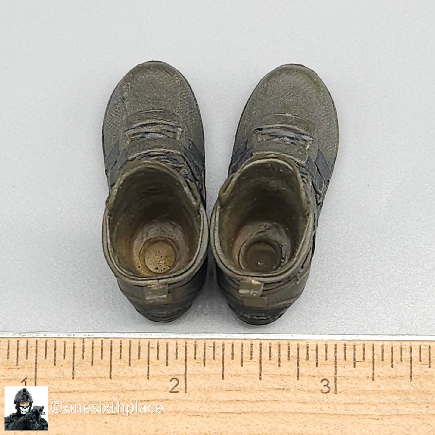 1:6 scale Ubicollectibles Agent Brian Johnson Tactical Boots (Peg Type)